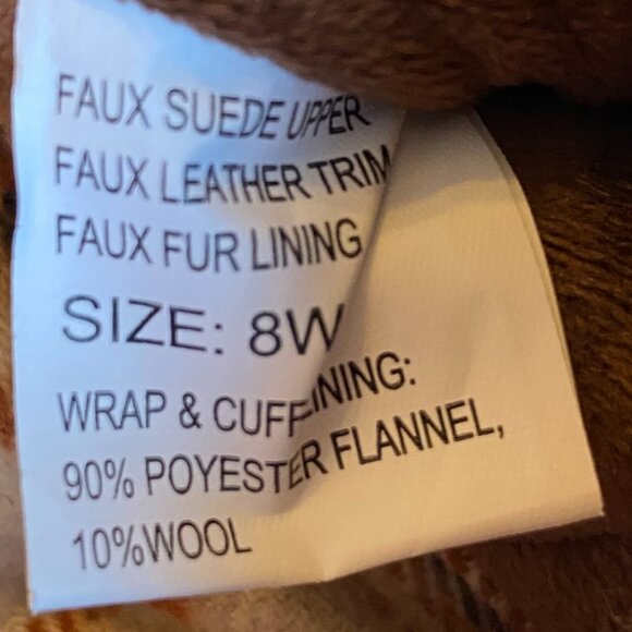 NWOT MUK LUKS Slope Nikki Boots Wear 3-Way Plaid Flannel Plush Western Boho-8W - Picture 16 of 16